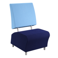 Free-standing Lounge chair—modern seating, works alone or with couches