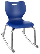 Alphabet rocker chair for active, flexible seating
