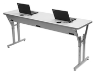 CY Series computer table with cord management and adjustable height legs