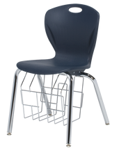 Load image into Gallery viewer, Four Leg Chair with Bookrack
