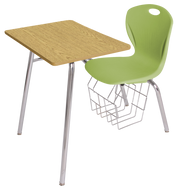 artcobell student desks combo desks D700 Series | Four Leg Combo 
