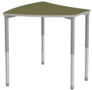 Kite shape desk designed for flexible classroom layouts