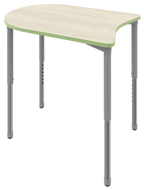 Linc shape desk with unique shape for flexible learning