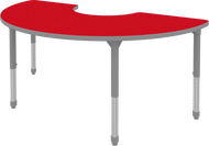 Half-moon shape table for group learning