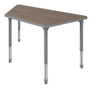 Flexible trapezoid shaped student table for creative learning spaces