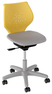 NXT MOV task chair with swivel, adjustable height, and flexible seating design