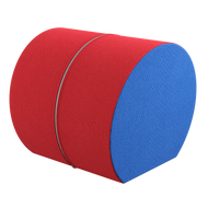 Barrel and Barrel Slant, versatile foam cylinders for seating or floor roll lounging