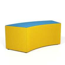 Load image into Gallery viewer, artcobell soft seating two color rectangle bench
