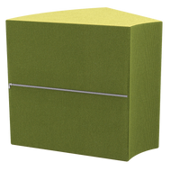 Wedge foam seating—lightweight, movable, and stackable for group arrangements
